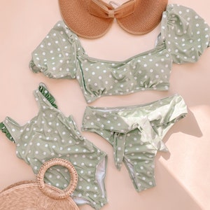 MINTY GREEN BIKINI | mommy and me swimwear | swimsuit | mommy and me swimsuit | matching outfits | mommy and me | vacay ready | 2 pc bikini