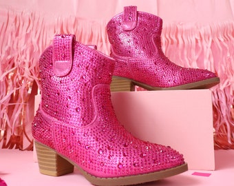 Botas fucsia para mamá y yo, regalo de San Valentín, botas