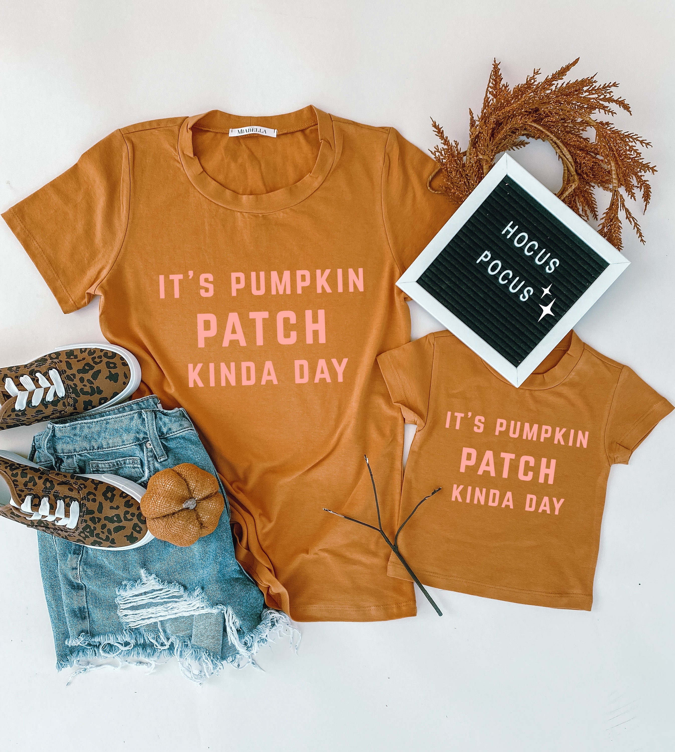 PUMPKIN PATCH DAY Mama and Mini Shirts 