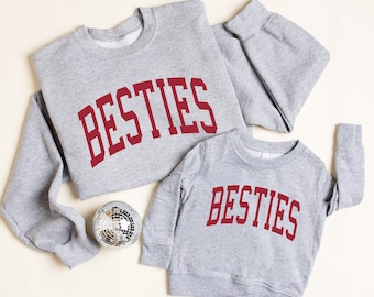 besties sweatshirt, bestie shirt, best friend, mommy and me sweatshirt, mama sweatshirt, mama sweater, oversized sweatshirt, mama and mini