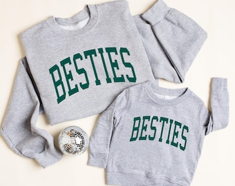 bestie sweatshirt, bestie shirt, best friend, mommy and me sweatshirt, mama sweatshirt, mama sweater, oversized sweatshirt, mama and mini