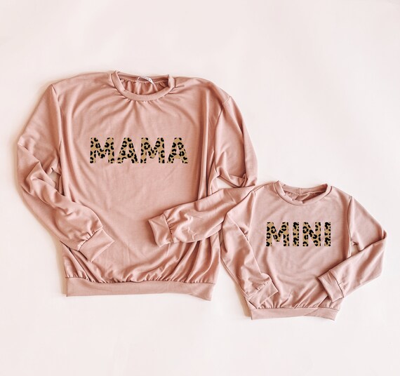 Tan Mama \u0026 mini sweatshirt