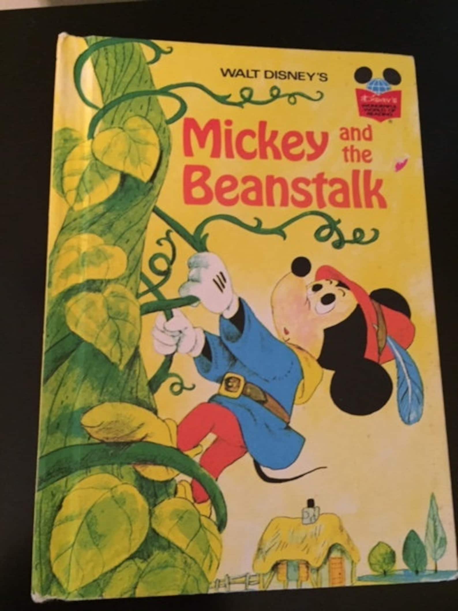 Mickey and the Beanstalk Disney Book 1973 Etsy