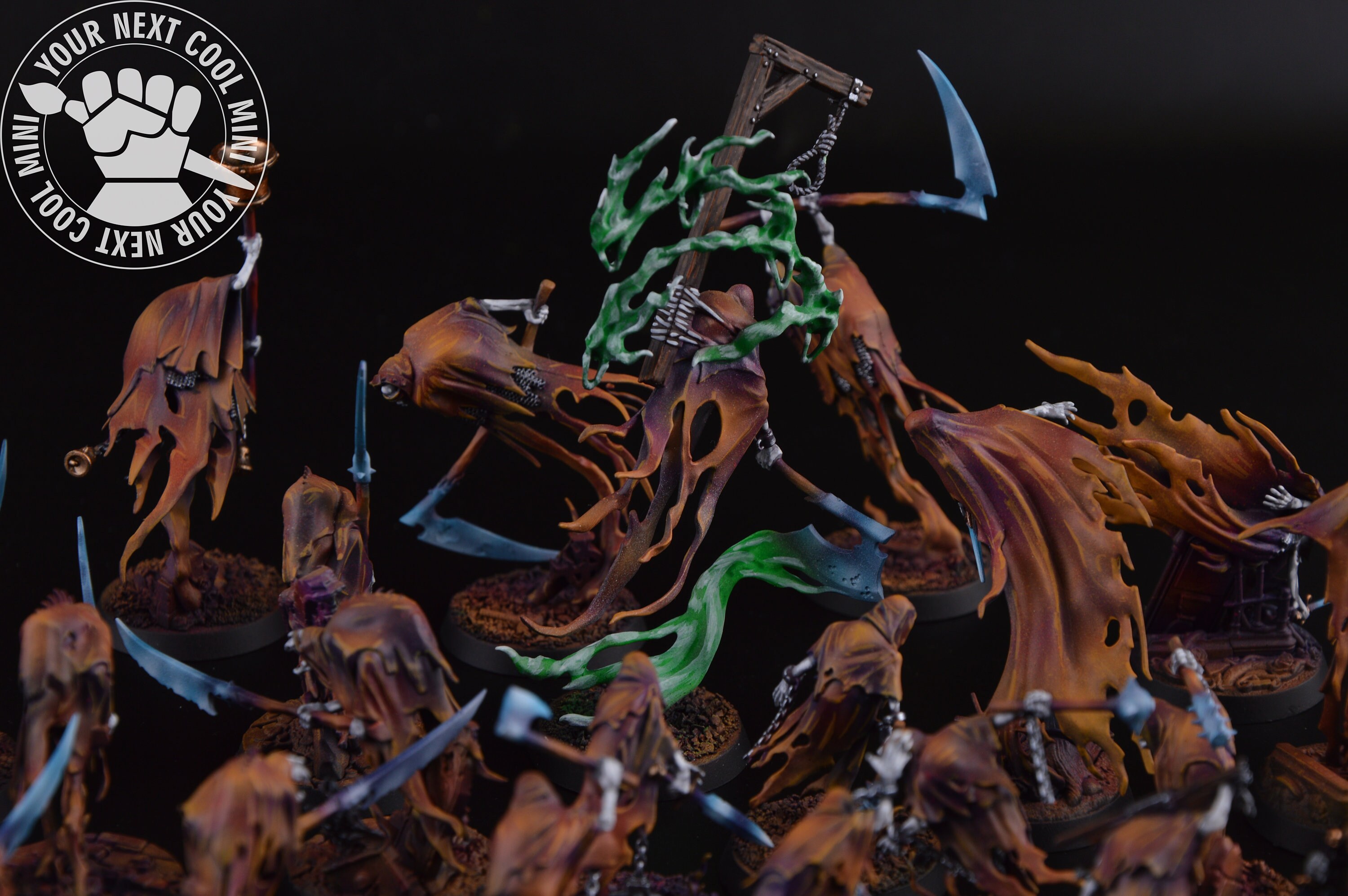 Games Workshop Warhammer AoS – Nighthaunt Spirit Hosts, Miniaturas Para Pintar Y Jugar, Color Negro