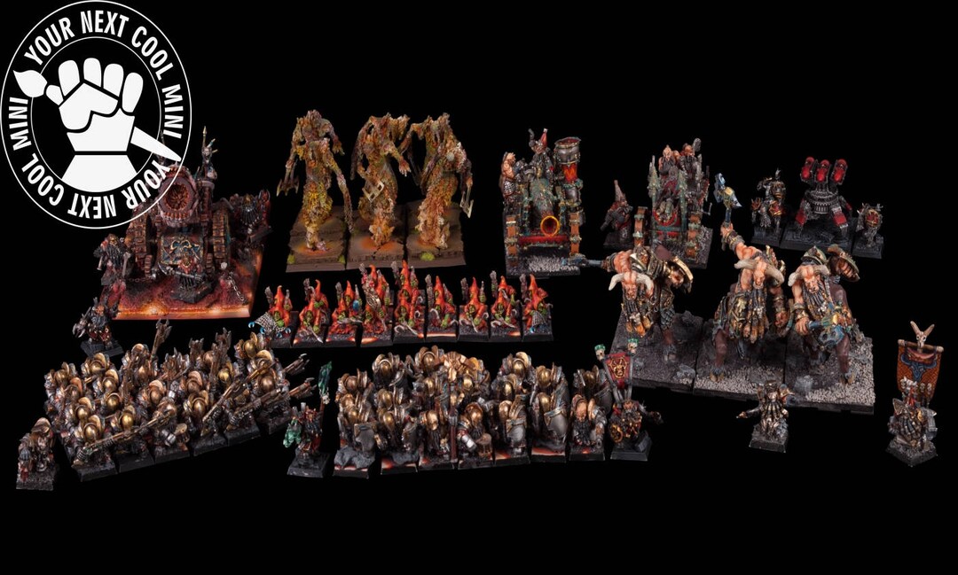 Warhammer – Lot De 2 Petites Armées Chaos (40K Et Age Of Sigmar) – Occasion