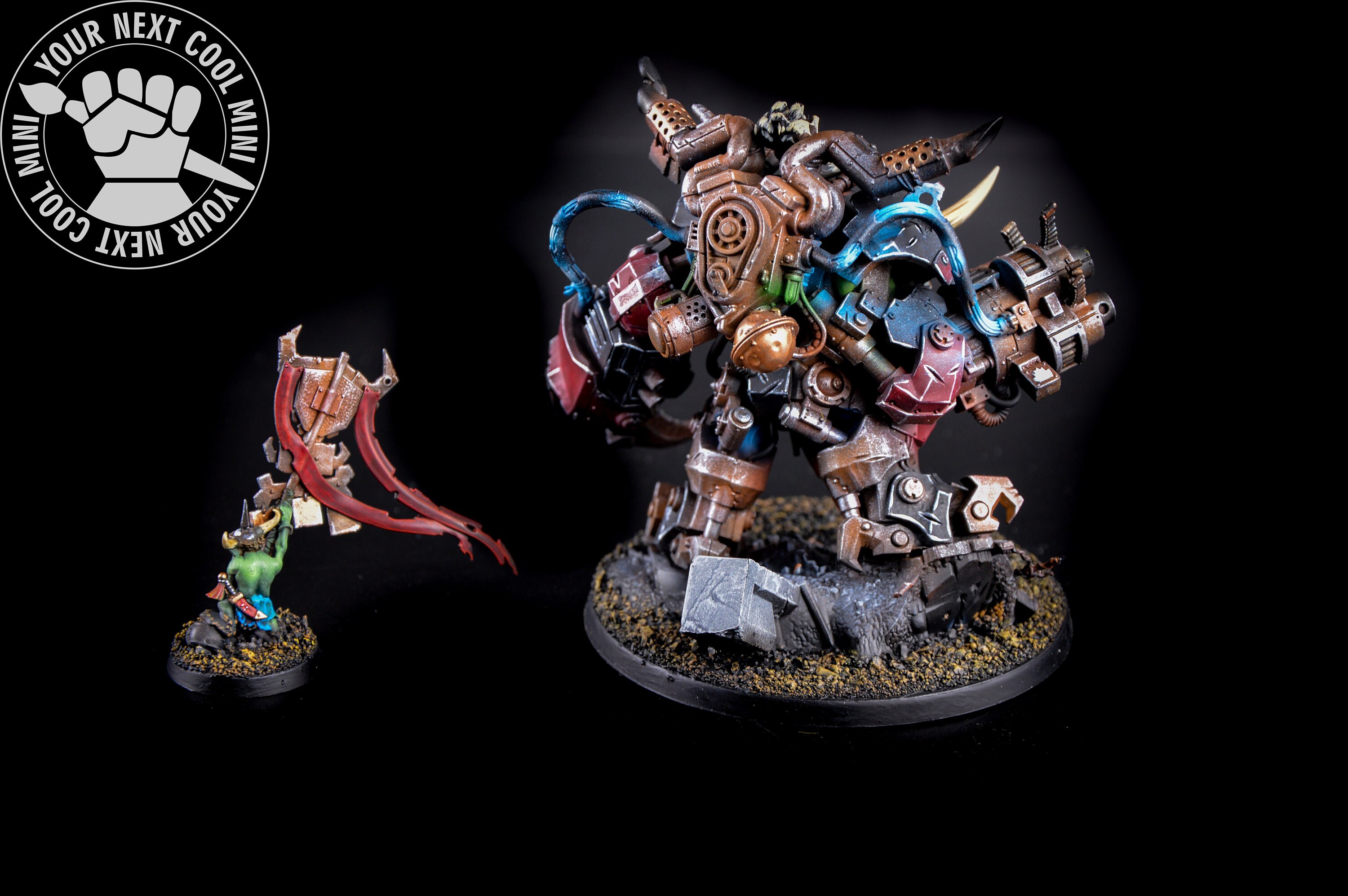 Ghazghkull Thraka Orks Warhammer 40K &ndash; Miniaturra Dipinta E Assemblaggiata, Officina Games Workshop