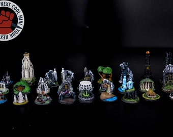 Complete War of the Ring - Strongholds upgrade set, 27 highly detailed and painted resin models!