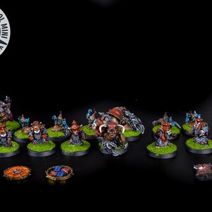 BLOOD BOWL CHAOS DWARF TEAM Custom & Propainted A