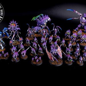 Warhammer 40k 99-piece Tyranid Army All PRO PAINTED FREE U.S. Shipping 