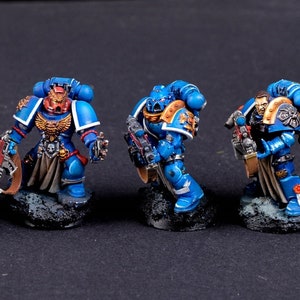 Warhammer 40K Space Marines Ultramarines Sternguard Veteran Squad 5 plastikowych miniatur. Bardzo szczegółowe. Sprawdź nasze recenzje!