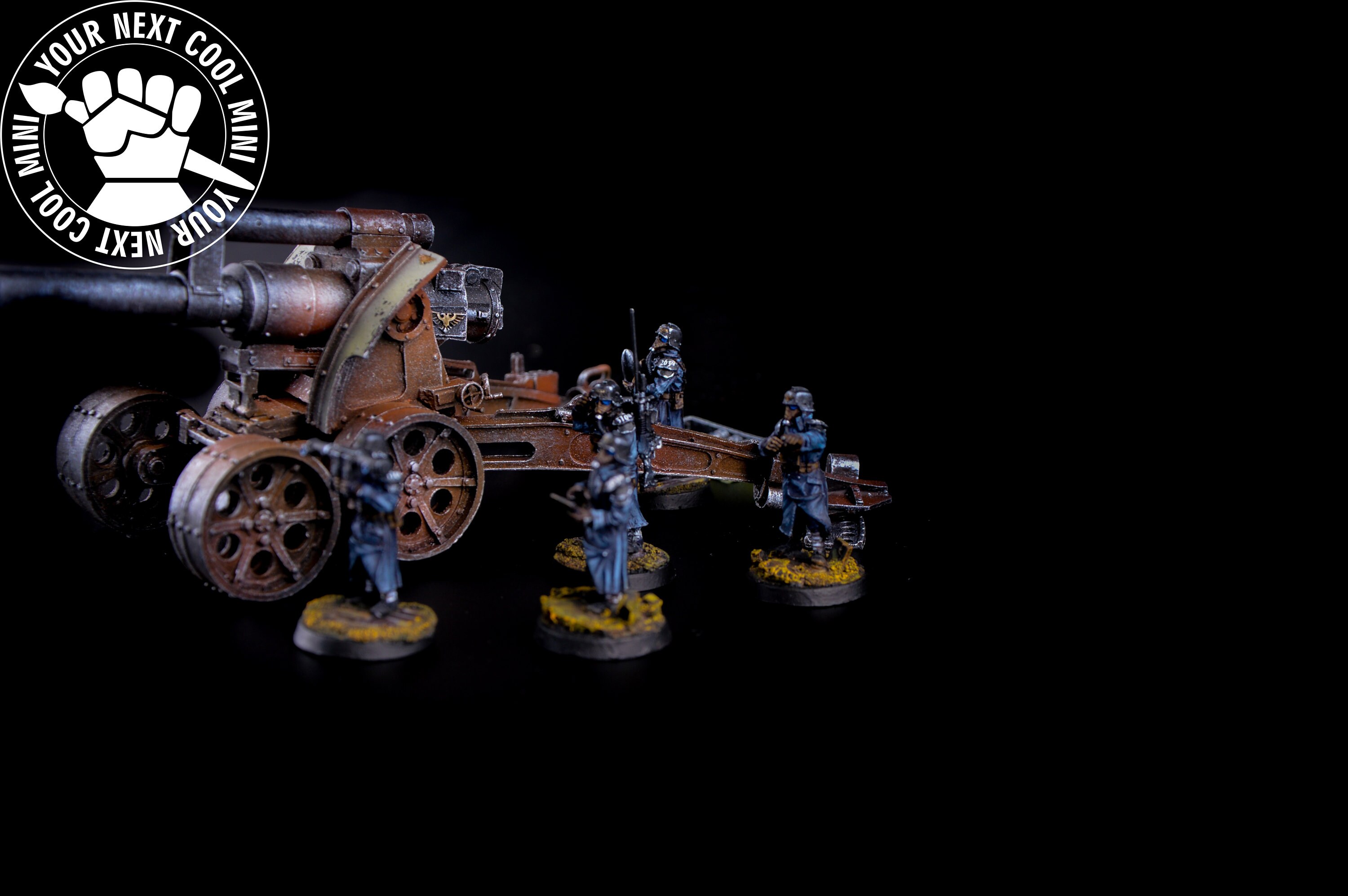 Ordine Personalizzato Warhammer 40K - Equipaggio Artiglieria Pesante Death Korps Of Krieg (dipinto)