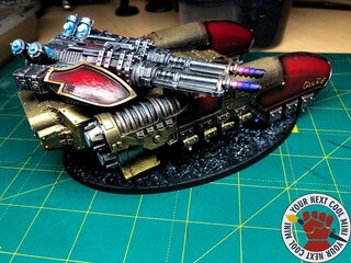 Warhammer 40K Forge World – Adeptus Custodes Caladius Grav-tank Annihilator (dipinto)