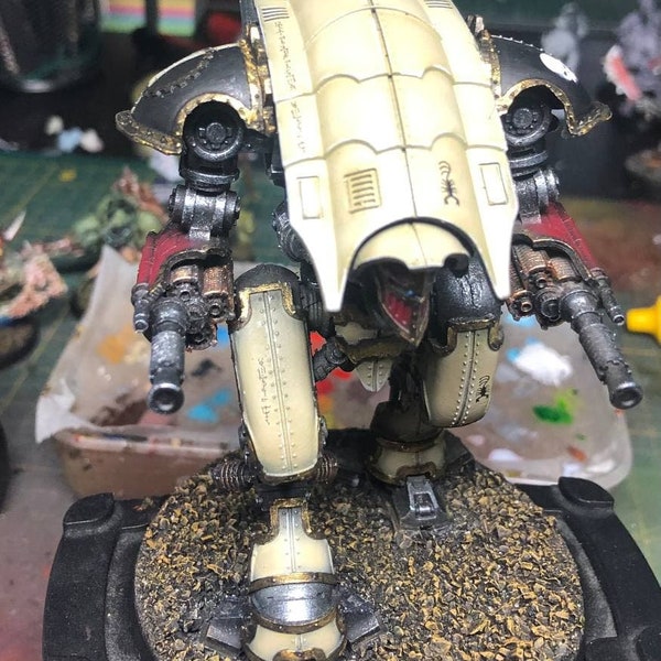 custom order Warhammer 40k Mechanicum Knight Moirax with Lightning Locks