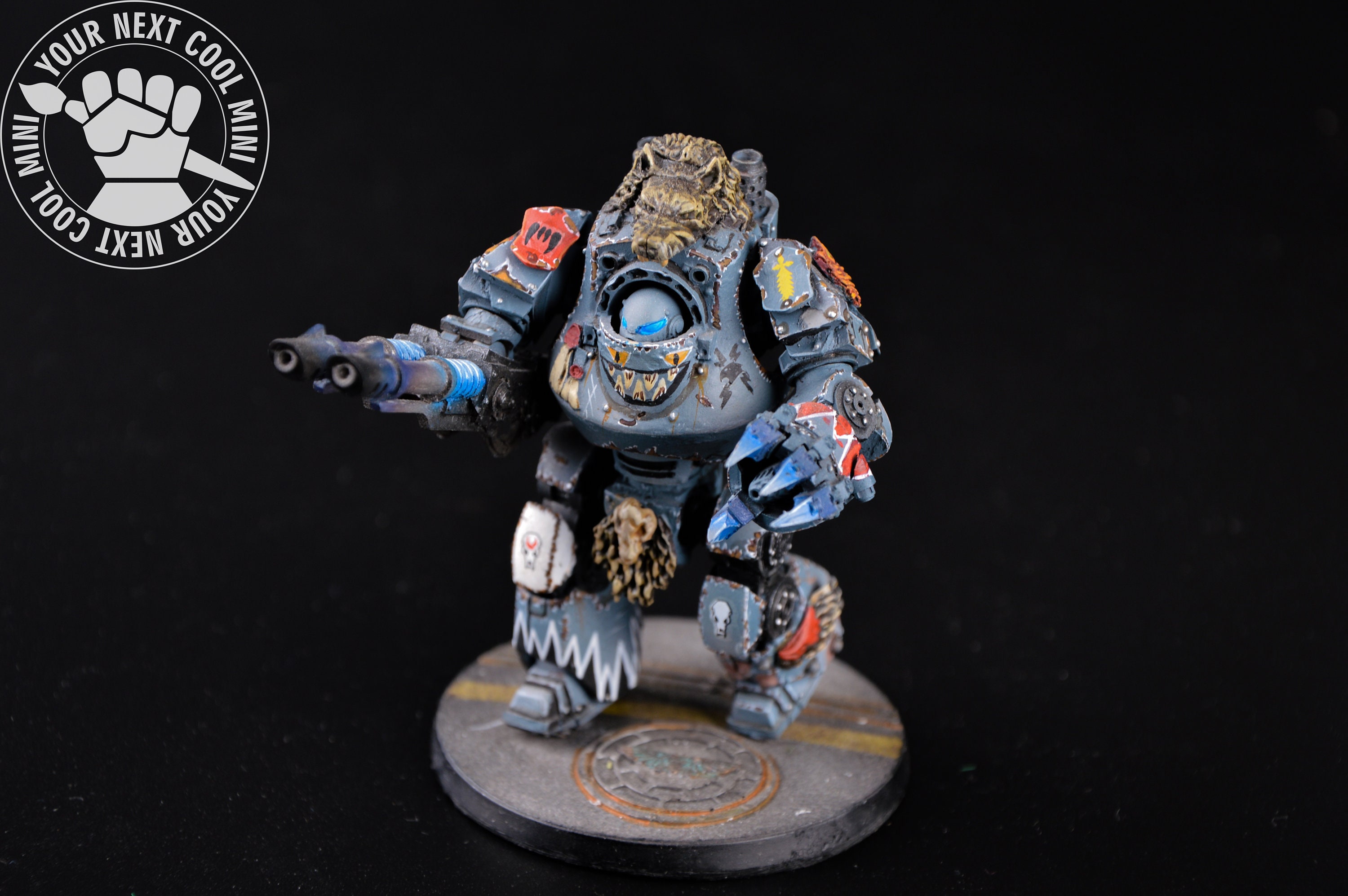 CUSTOM ORDER Warhammer 30/40k. Space Wolves - Contemptor Dreadnought