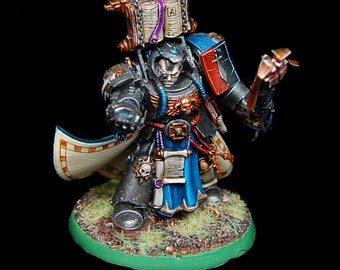 ウォーハンマー 40K テックマリーン メタル製　塗装済み Warhammer40K メタル製テックマリーン(サーボハーネス装備