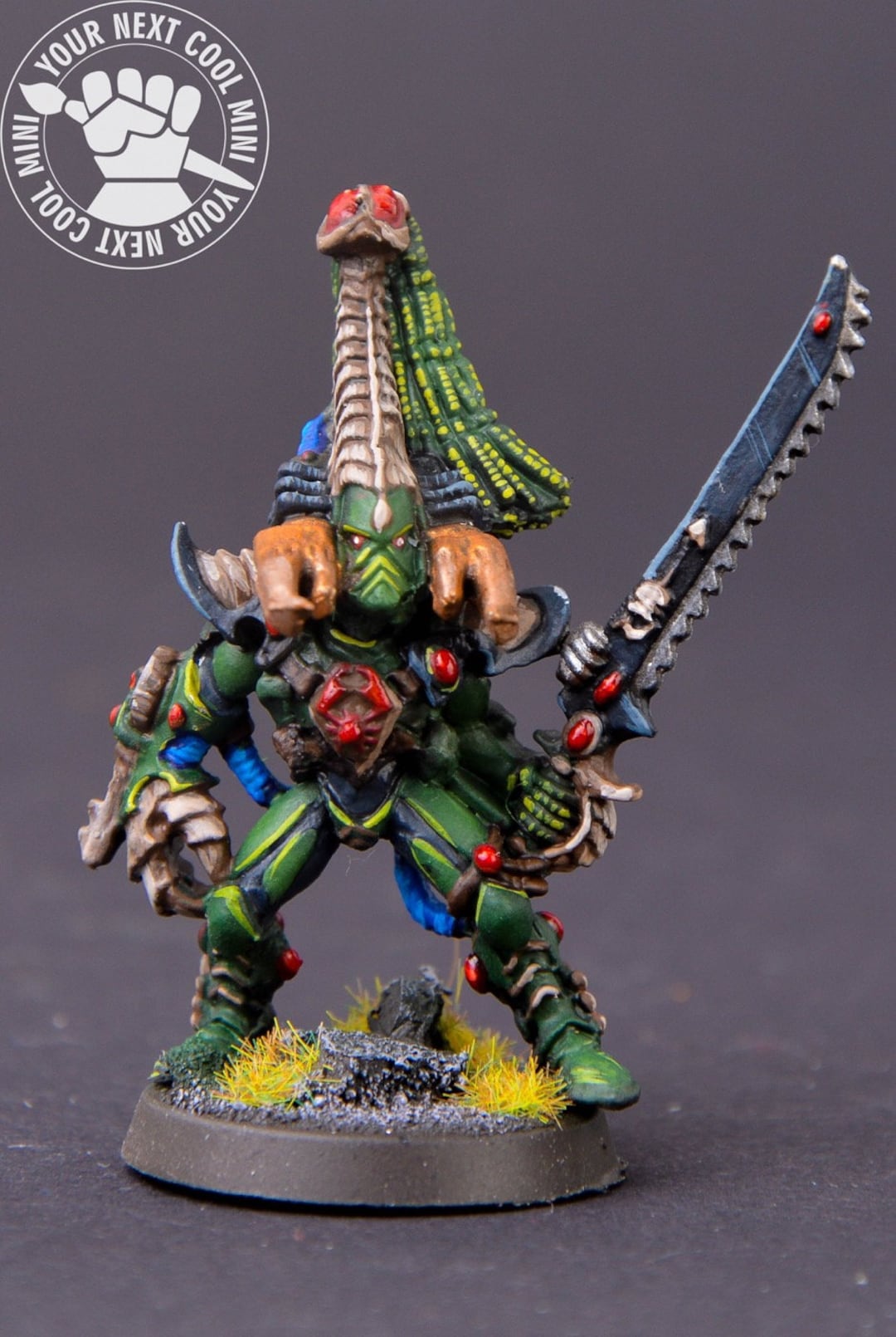 希少品 ウォーハンマー40K 直筆サイン入り限定品 塗装済ミニチュア リーグ・オブ・ヴォータン・ヘルンキン・パイオニアーズの塗装