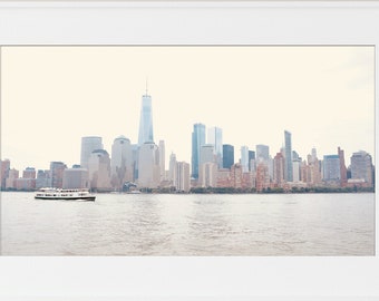 New York City Skyline Print / Manhattan Wall Art / Neutral Home Decor / New York City Print / Neutral Wall Art / New York Photography
