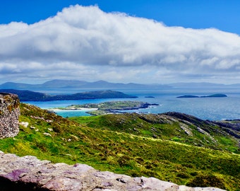 Irish Coast Fine Art Print / Southern Ireland Photography / Irish Sea / Bright & Colorful Wall Art