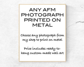 Custom Metal Hanging Wall Art, CHOOSE ANY PHOTOGRAPH in ArtForeverMoore, Wedding Gift, Housewarming, Home Decor, Gift Photography