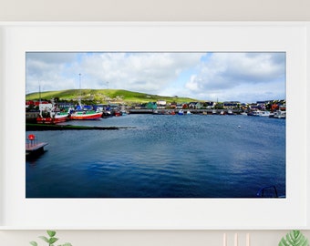 Irish Harbour Print, Dingle, Ireland, Water Views, Seaside Village, Fishing Boats, Southern Ireland, Travel Photography - Dingle Harbour