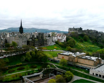 Edinburgh City View Print, Scotland Photography, Scottish Architecture, Travel Photography, Cityscape, Edinburgh Castle - Royal Edinburgh