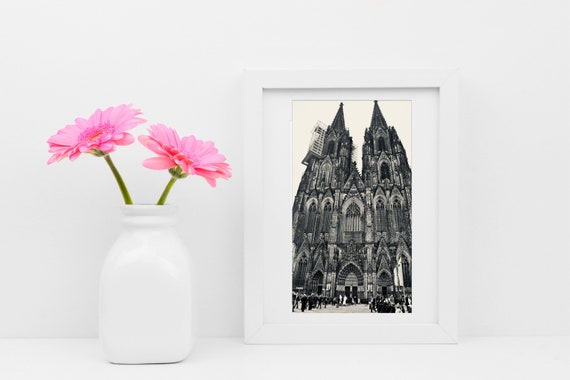 Dramatic Cologne Dom Fine Art Print, Germany, Köln Photography, European Architecture, Church, City, Gothic, Cathedral Art, - Kölner Dom