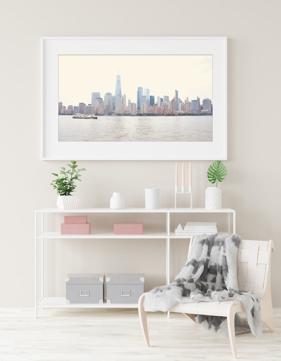 New York City Skyline Print Manhattan Wall Art Neutral - New York Cityscape Wall Art New York City Skyline Print Manhattan Wall Art Neutral - New York Cityscape Wall Art
