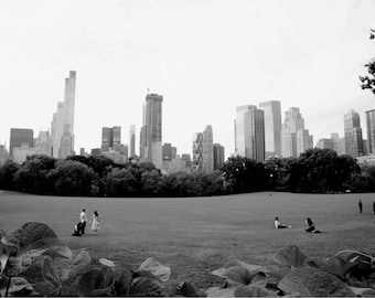 Central Park Print, New York City Photography, NYC Black & White Photo, Love, Iconic Landmark Photography, Hanging Wall Art - Sheep's Meadow