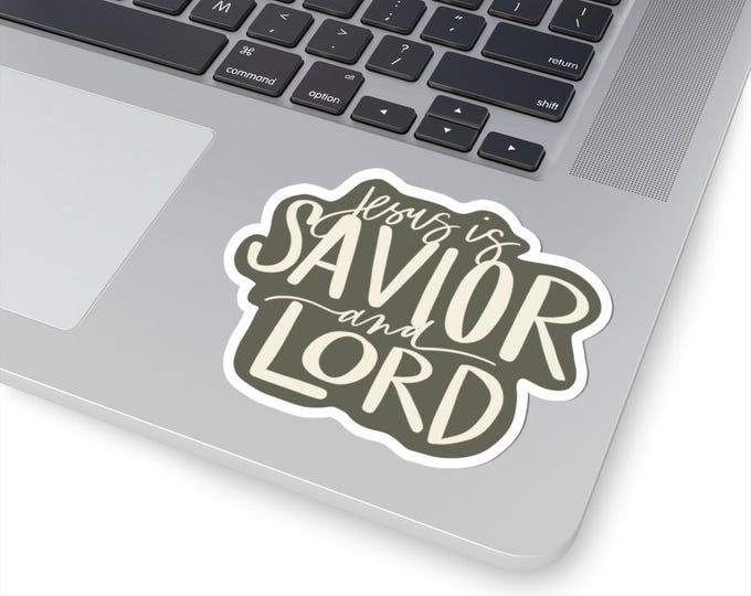Jesus is Savior and Lord, Christian Kiss-Cut Stickers - Inspirational Decor, Bible Verse Art, Faith-Based Gift, Religious Accessories