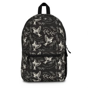 Sparrow Christian Design Backpack | Eco-Friendly School Bag, Everyday Rucksack, Travel Gear, Gift Idea, Trendy Laptop Carrier