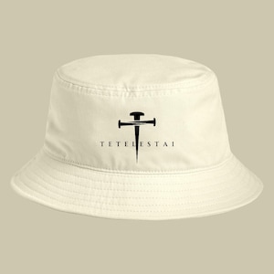 Tetelestai - Trendy Bucket Hat for Casual Outings, Summer Accessory, Streetwear Style, Fashion Headwear, Perfect Gift for Friends