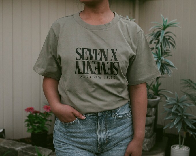 SEVEN X SEVENTY Matthew 18:22 | EUCALYPTUS - Christian Apparel, Scripture Apparel, Faith-Based Apparel