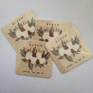Blühe, wo du bist Aufkleber - Christlicher Aufkleber, stationär, Kunstaufkleber, Journalaufkleber, Laptopaufkleber, Blumenmusteraufkleber