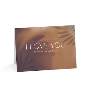 Te amo hasta la luna y más allá, juego de tarjetas de felicitación románticas para toda ocasión, hermosas notas de amor, boda, aniversario, diseño único