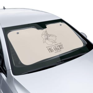 Parasoles para coche "Dad mucho fruto para su gloria", accesorios cristianos para coche, protección UV, decoración elegante para vehículos, regalo para creyentes
