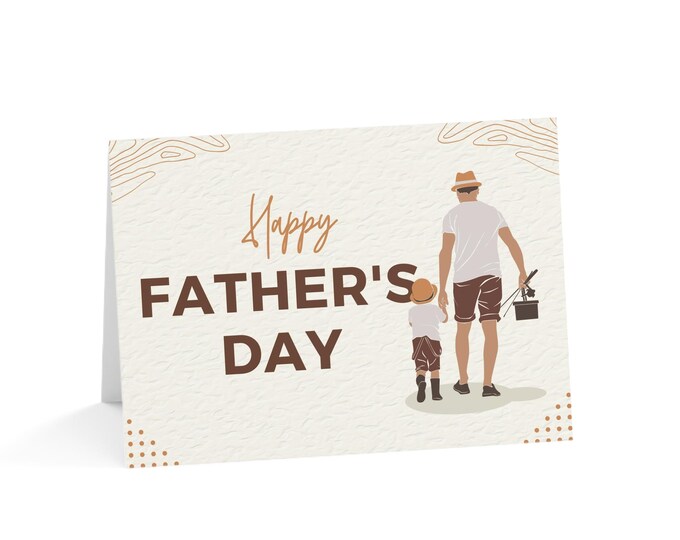 Happy Father's Day Greeting Cards - Perfect for Dads, Unique Cards for Celebrations, Ideal for Father's Day, Gifts for Him, Handmade Cards