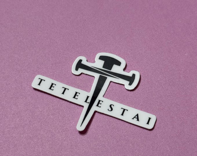 Tetelestai, It Is Finished Sticker - Christian Sticker, Stationary, Art Sticker, Journal Sticker, Laptop Sticker, Easter Sticker