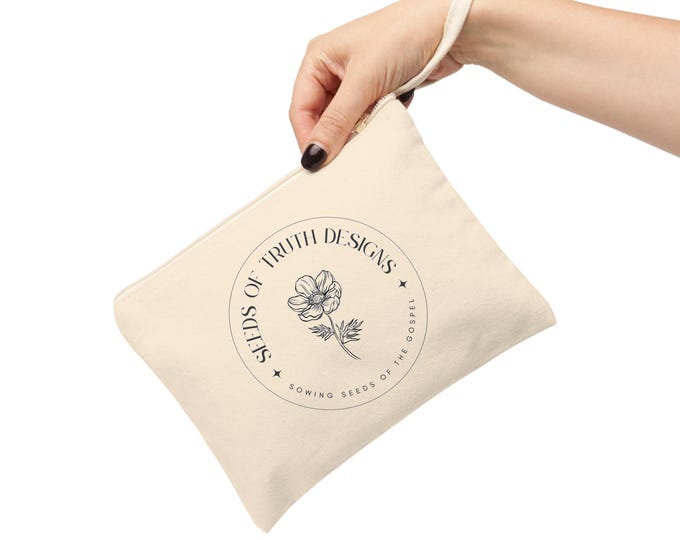 Custom Zipper Pouch with Personalized Brand Logo, Accessory Bag for Organization, Makeup Case, Small Pouch Gift, Customizable Zip Pouch,