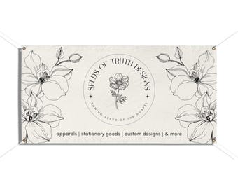 Custom Vinyl Banners, Personalized Banner with Logo or Design, Business Event Banner, Company Branding Sign, Promotional Marketing Display,