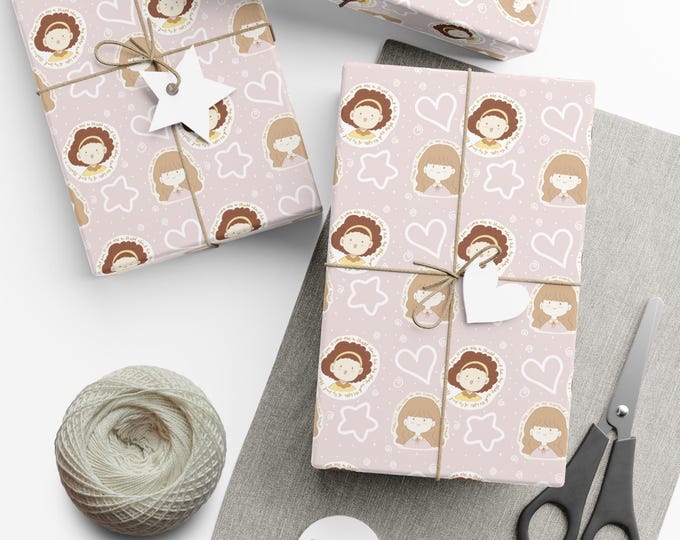 Cute Bible Verses Gift Wrap Papers for All Occasions, Cute Wrapping, Kids Parties, Birthdays, Baby Showers, Holidays