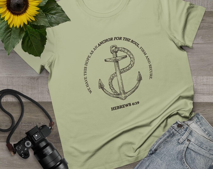 Anchor for the Soul T-shirt - Faith & Hope Shirt, Religious Gift, Christian Apparel, Bible Verse Top, Everyday Wear