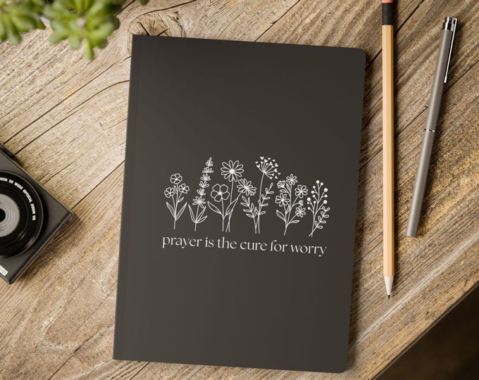 Inspirational Softcover Journal for Mindfulness & Reflection, Prayer Journal, Self-Care Notebook, Floral Design Journal, Gifts for Writers