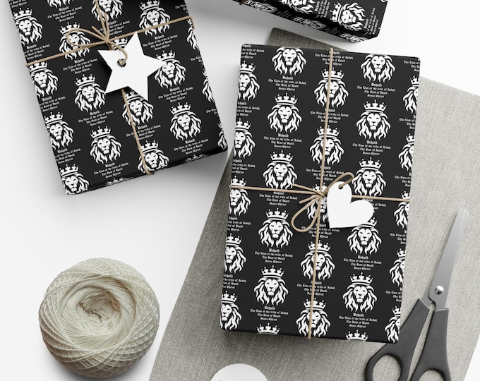 Elegant Lion of Judah Gift Wrap Papers, Premium Wrapping Paper for All Occasions, Perfect for Holidays, Birthdays, and Celebrations, Stylish