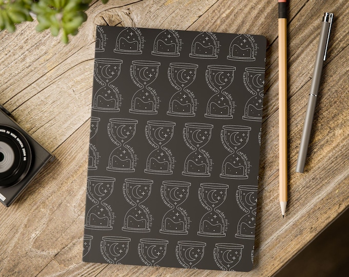 Hourglass Softcover Journal - Inspirational Spiral Notebook for Writing, Sketching, Gifts, Travel Journal, Stationery, Sermon Notes