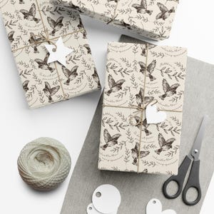 Papier do pakowania prezentów Sparrows na każdą okazję - ekologiczne opakowania, prezenty urodzinowe, opakowania świąteczne, wydarzenia specjalne, rękodzieło DIY