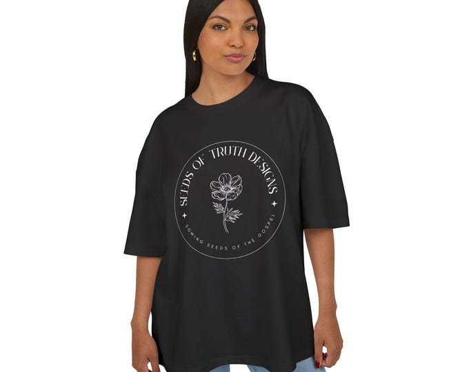 Seeds of Truth Designs Unisex Box Merch Tee Design - Branding, Comfortable Everyday Wear, Casual Outfit, Unique Graphic Tee