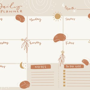 Terracotta Daily Planner - DIGITAL DOWNLOAD [PDF]
