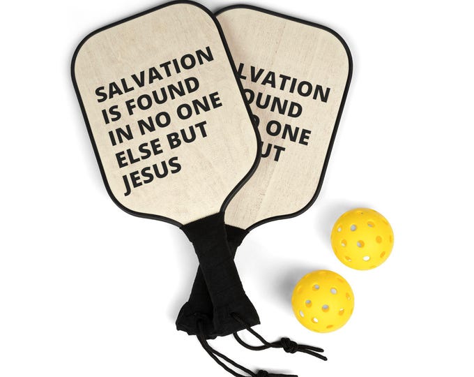 Biblical Quote Pickleball Kit, Faith-Inspired Gear for Players, Unique Christian Gift, Outdoor Fun, Sports Enthusiasts, Family Activities