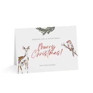 Juego de tarjetas navideñas minimalistas, perfectas para felicitaciones navideñas, de 1 a 50 unidades, para invierno, papelería navideña única.