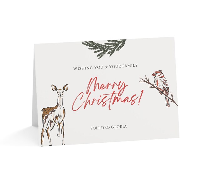 Minimalist Christmas Greeting Cards Set, Perfect for Holiday Wishes, 1-50pcs, Festive Greetings, Winter Cards, Unique Holiday Stationery